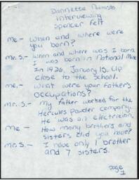 Spencer Felt Oral History Transcript, undated