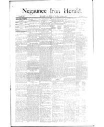 Negaunee Iron Herald, 1887-04-28