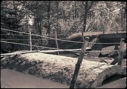 (135-013) Makeshift Bridge after Flood (3 of 3)