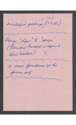 (Box 68-15) Hornstein's Boy Notes and Corrections, Fall 1961 (1 of 2)