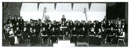 Group Portrait of Orchestra on Stage (Part of the NMU Historic Photographs Collection)