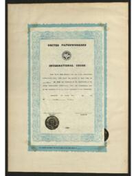 International Brotherhood of Paperworkers Ontonagon Local Charter, 1973