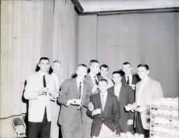 (178-04) Basketball--NAIA Victory Celebration 1958