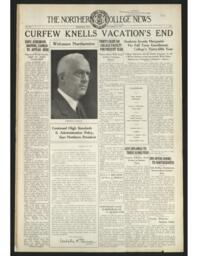 The Northern College News, 1933-09-19