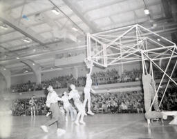 NMC Alumni Basketball 1960-61: Men Playing Basketball