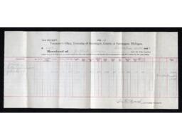 Gottlieb Glaser Tax Receipt, 1923-12-10