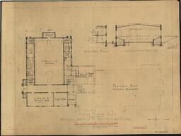 Proposed Addition to Present High School, Painesdale, Michigan, First Floor Plan, Scheme “D”