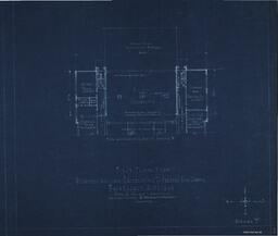 Proposed Addition to Present High School, Painesdale, Michigan, First Floor Plan, Scheme “F”