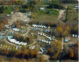 Aerial View of Koski Log Homes Log Yard