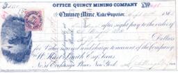 Quincy Mining Company Check