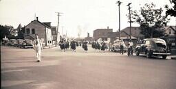 (005-017) Shriners Band Performing on Residental Street