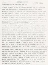 Olive Fox Oral History Interview Transcript, 1973