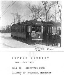 Houghton County Streetcars in Winter Cold