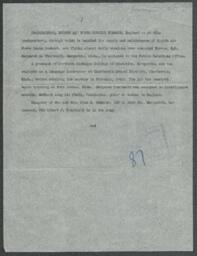 Margaret D. Theriault press release, 7 November 1944