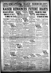 Escanaba Daily Mirror, 1918-11-30