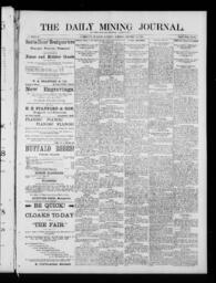 The Daily Mining Journal, 1885-12-12