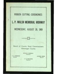 L.P. Walsh Memorial Highway Ribbon Cutting Ceremonies Program