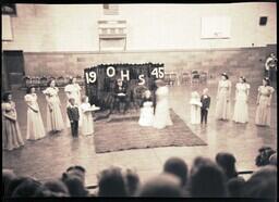 (174-017) Ontonagon High School King and Queen Crowning 1945 (5 of 5)