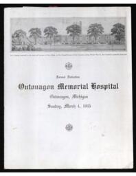 Ontonagon Memorial Hospital Dedication Program