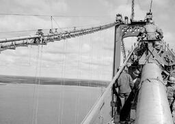 Cable wrapping for Mackinac Bridge (1 of 6)