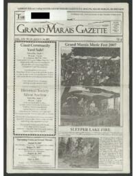 Grand Marais Gazette, 2007-08-16