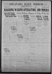 Escanaba Daily Mirror, 1922-07-01