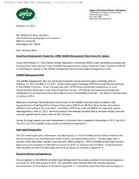 Dead River Hydroelectric Project Wildlife Management Plan Update