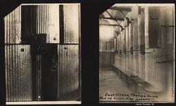 Two Photographs of East Vulcan Change House Row of Double Tier Lockers