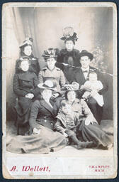 Group Portrait of Minnie Gamache and Unidentified People