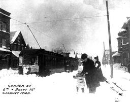 Calumet Streetcar in Winter