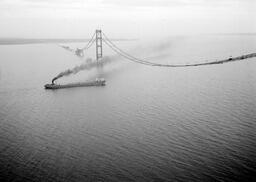 Cable spinning during Mackinac Bridge construction (24 of 33)