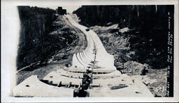 Victoria Pipeline Concrete Saddles Looking West from Station 39 and 50