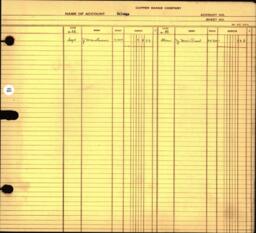 Copper Range Company Transfer Ledger 1929-1950, #129 Sale of Company Inventory