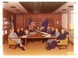 Meeting of John X. Jamrich and the Board of Control (Part of the NMU Historic Photographs Collection)