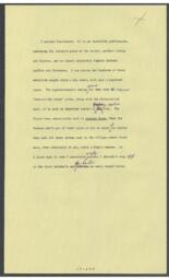 (Box 70-18) Laughing Whitefish First Typed Draft with Corrections Chapters 1-14, 1964 (2 of 3)