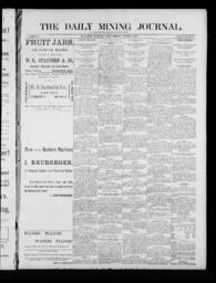 The Daily Mining Journal, 1885-08-21