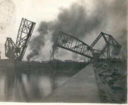 Bascule Bridge partially open