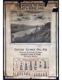 Gitche Gumee Oil Company Calendar, 1936 (1 of 2)