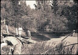 (135-006) Makeshift Bridge after Flood (1 of 3)