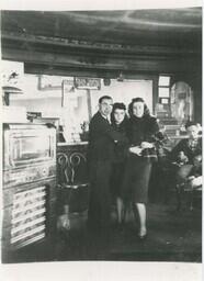 William St. Peter and Two Women at the Canteen in Raco, Michigan