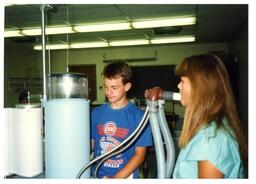 Two Seaborg Summer Science Academy Students Do Experiment (Part of the NMU Historic Photographs Collection)