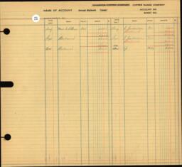 Copper Range Company Transfer Ledger 1929-1950, #034 Expenses M