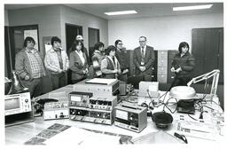 Group of People in Electronics Lab (Part of the NMU Historic Photographs Collection)