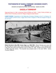 Photographs of Sagola Township, Dickinson County, Michigan