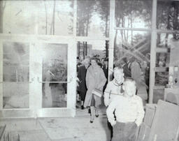 Dickinson County Alumni Student Center 1960: People Entering the Alumni Student Center