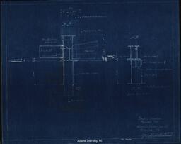 Building Elevation Plan for Unidentified Building for Board of Education, Painesdale, Michigan (2 of 2)