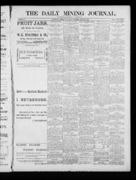 The Daily Mining Journal, 1885-08-20