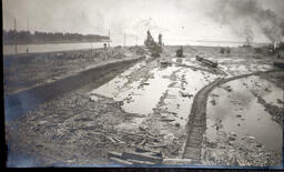 Excavation of approach canal to Soo Locks (1 of 3)