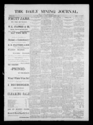 The Daily Mining Journal, 1885-08-01