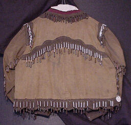 Leather shirt with tin cones (2 of 2--back)